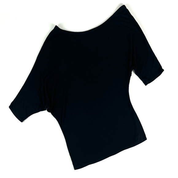 Boston Proper Black Slouchy Off The Shoulder Top - Picture 5 of 8